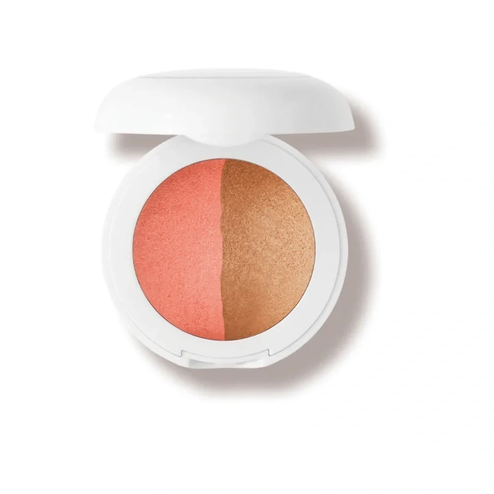 Dual-Tone Blush Compact - Coral and Bronze